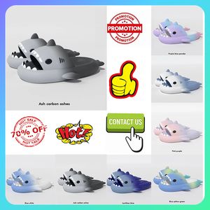 Designer Casual Platform shark Slides Woman anti rainbow fashion slip wear-resistant Light weight breathable Low cut super soft sandals Flat Slipper