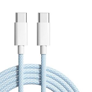 New 60W PD USB C To USB C Data Cable For All The Smart Phone Andriod iP 15 Pro Max Plus Type C Fast Charging Braided Wire