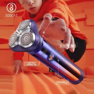 Electric Shavers Soocas S31 Smart Electric Shaver Auto-Shave Razor Man Shaving Machine Electric Shavers Trimmer Beard Type-C uppladdningsbar IPX7 Q240119