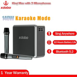 Högtalare XDOBO 140W King Max Bluetooth Microphone Set TWS Aux Audio Music Player Outdoor Houd Speaker Boombox