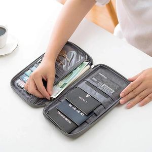 Storage Bags Travel Passport Bag Credit ID Card Holder Organizer Cash Wallet Waterproof Document Purse Package Case & Holders