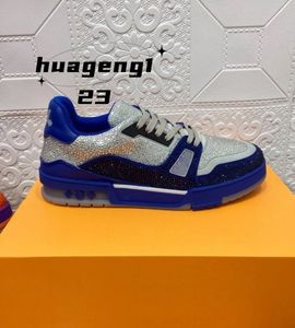 Pudełko z designerską sneaker kampus gwiazda stylevirgil trener butów swobodne buty cielę skóra skórzana Abloh biały zielony czerwony niebieski Niech Losowanie torebki Vuttonly Crossbody 34