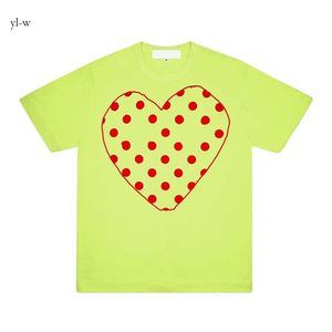 Summer Designer Mens T Shirt Amis T Shirt Comes Short Sleeve Womens des Badge Garcons Brodery Heart Short Sleeve Red Heart High Quality 3034 5696