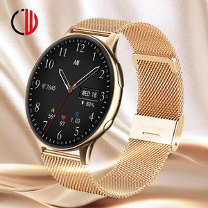 Watches CZJW 2022 NY NFC Smart Watch Man Woman Bluetooth Ring IP68 Waterproof Smartwatch Voice Record Assistant för Android iOS Huawei