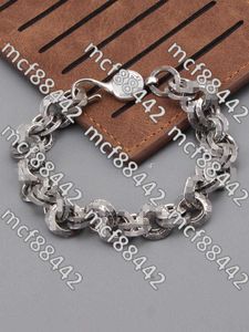 Jewelry Bracelet Thai Silver Retro Court Letters Double Ring Fashion Male Personality Hip Hop Art Hand Female Ks3f