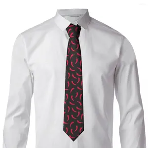 Fliege mit Chili-Paprika-Krawatte, rot, Kawaii, lustiger Hals für Erwachsene, Business-Qualität, Kragen, Weihnachtsgeschenk, individuelles Krawattenzubehör
