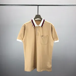 Мужские футболки-поло с круглым вырезом, летняя одежда в полярном стиле с вышивкой и принтом из уличного чистого хлопка 320elo