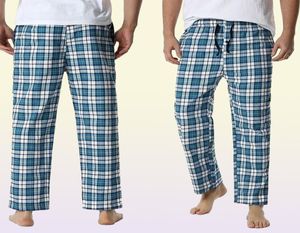 Karierte Herren-Pyjama-Unterhose, Nachtwäsche, entspanntes Zuhause, Pyjama-Hose, Flanell, bequemer Jersey, weiche Baumwolle, Pantalon, Pyjama, Herren 26048544