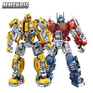 Blocks Transform Robot Figures Blocks Mecha Building Bricks Set Deformation Cars DIY Gifts Plastic Toys Children Barn Boys Technical 240120