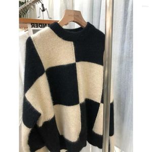 Женские свитера, модный свободный осенне-зимний свитер с длинными рукавами высокого качества