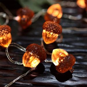 Strings Thanksgiving Garland String Lights Decorative Autumn Novelty Fairy 30 LEDS 9,8 ft Batteriled Christmas Outdoor