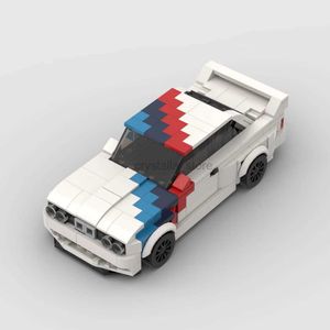 Block MOC Technical M3 E30 Racing Sports Car Vehicle Speed ​​Champion Racer Building Blocks Brick Creative Garage Toys for Boys 240120