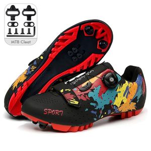 Skodon 2023 MTB Cykelskor Män bergskor Racing Road Bicycle Flat Clit Sneaker Cleat Women Dirt Speed ​​Route Bike Cykling SPD