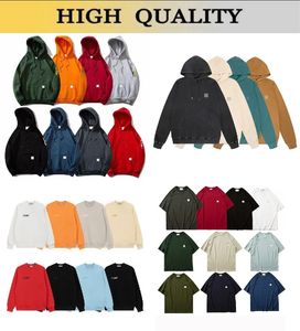 Tasarımcı Erkek Ceket Markası Carharttness Hoodies Tişört Tesim Uzun Kollu Jumpers Sweatshirt Erkek Lüks Carhart Hoodie Kış Bahar Sonbahar Yaz