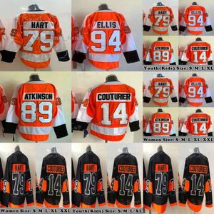 Ed Jerseys Carter Tippett Sean Couturier Ivan Cam Owen Hart Philadelphia''flyers'' Jugend Frauen Provorov Atkinson Eishockey Cus 6010 7960