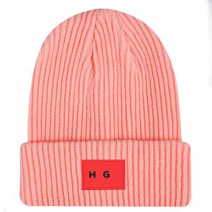2024 뜨거운 판매 모자 남성 여성 겨울 비니 캡 캐주얼 보닛 두꺼운 니트 캡 클래식 스포츠 단색 단백질 보인 따뜻한 모자 Bo02