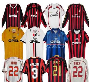 11 12 Retro-Trikots Heim 93 94 95 96 97 Gullit FUSSBALLJERSEY 02 03 04 05 Maldini Van Basten Fußball KAKA Inzaghi 06 07 2009 PIRLO SHEVCHENKO BAGGIO Ibrahimovic 11