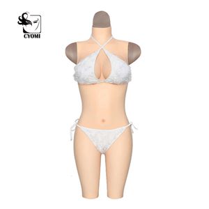 Costume Accessories 5-point Vagina Bodysuit Silk Cotton Crossdresser Silicone Breast Fake Boobs Pussy Shemale Transgender Drag Queen