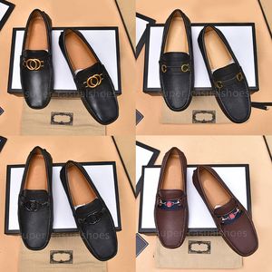 Designerskor män loafers blå orange moccasins italienska skor lyxiga män klänning skor original manlig kontorsfest bröllop drive skor storlek 38-46