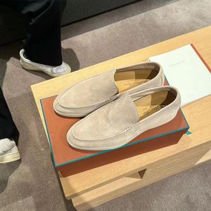 lusso Casual uomo vintage Scarpe Valk Mocassini per mocassini in pelle marrone albicocca Designer piana 2024 Nuova sneaker loro Scarpe da ginnastica piatte Scarpe da tennis per escursioni da viaggio all'aperto