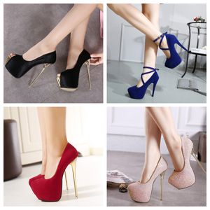 Ms. Embellishe Ankle Strap Sandals Stileetto Party Open-Toed Toe Luxury Designer Women Shoes Platform Stick Soled Super Higheel