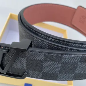 Men V Designers Belts Classic fashion luxury casual letter L smooth Buckle womens mens leather belt width 3.8cm