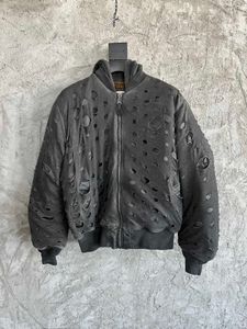 New great mens designer high quality hole decoration jacket - US SIZE jackets - luxury designer jackets for men