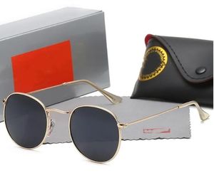 Männer klassische Marke Retro Frauen Sonnenbrille Luxus Designer Brillen Metallrahmen Designer Sonnenbrille Frau Raybans Strahlen Verbote mit Originalverpackung 3447