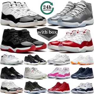 Basketball Shoes for men women 11s 11 Varsity Red Cement Grey Cool White Metallic Gold Bred Gym Midnight Navy Pink Gamma Blue Bright Citrus mens sports sneakers