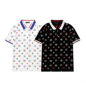 Camisa polo mens polo camisas para homens designer poloshirt mangas curtas soltas marca topos luxo casual homem roupas verão pescoço quadrado conforto polos tees tamanho asiático M-2XL