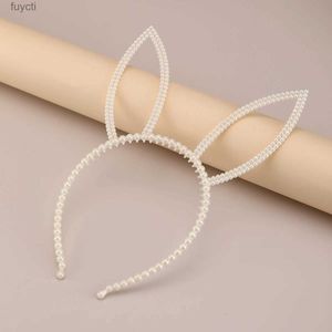 Party Hats New Crown Hair Hoop Rabbit Ears Bull Horn Hair Hoop Bow Korean Version of Children's Girls skickade huvud Hoop YQ240120