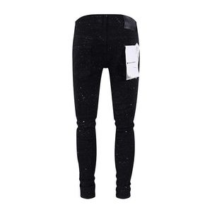 Roxo Trendy Street American Anti Aging Basic Cow Black Slim Fit Jeans Casual
