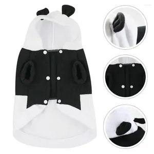 Dog Apparel Panda Pet Clothes Autumn Winter Nightgown Shaped Costume Children's Pajamas Puppy