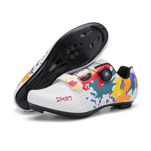 Schuhe 2023 Neue Radfahren MTB Schuhe Männer Sport Route Cleat Rennrad Geschwindigkeit Flache Sneaker Racing Frauen Fahrrad Berg SPD radfahren Schuhe