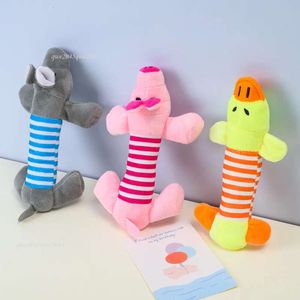 Atacado bonito popular cão brinquedo do bebê animal de estimação filhote de cachorro som de pelúcia mastigar squeaker porco elefante pato brinquedos adoráveis animais de estimação brinquedo o presente