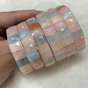 Bracelets natural Morganite stone bracelet natural gem stone jewelry bangle for woman for gift wholesale !