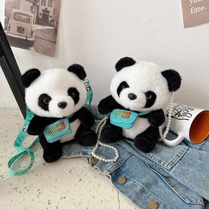 Torby w talii plecaki panda jedno ramię po przekątnej torbie posłańca portfela kreskówka pluszowa lalka pluszowe zwierzęta