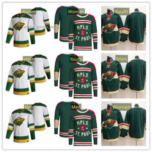 Maglie da hockey del Minnesota Wild 4 Jon Merrill 59 Andrej Sustr 29 Marc-andre Fleury 32 Filip Gustavsson 26 Connor Dewar 14 Joel Eriksson Ek 89 7912 7997 3119