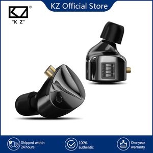 Auricolari KZ DFi DFi Cablati Best In Ear IEM Auricolari HiFi Interruttori di sintonizzazione a 4 livelli Metodo innovativo e preciso Monitor dinamico delle cuffie