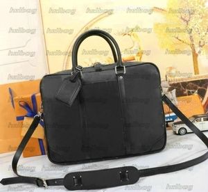 مصممة حقيبة كمبيوتر محمول حقائب اليد رجالي الأعمال السوداء حقائب الكتف M46457 M40445 M40444