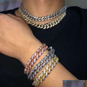 Anhänger Halsketten Hip Hop Schmuck Iced Out Cuban Link Kette Eis Halskette Männer Drop Lieferung Schmuck Halsketten Anhänger Dh9Wn