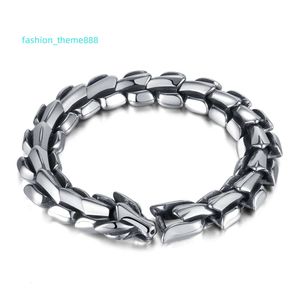 Hot Manufacturers Vintage Dragon Bone Bracelet New Viking Stainless Steel Keel Chain Cool Punk Custom Jewelry for Men