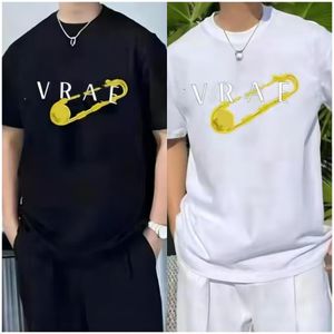 Yepyeni Mens Kısa Kollu T-Shirt Düz Renkli Mektup Baskı Erkekler T-Shirts Gevşek Sıradan Yarım Kollu Çekme Tişörtleri Tesiler
