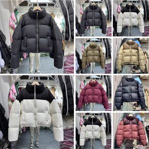Designer Womens's down jacket parka embroidered letter rainbow classic 1996 women's top winter couple coat size XS-5XL