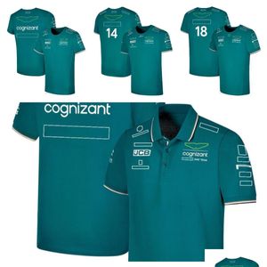 Vestuário de motocicleta F1 Racing Suit Team T-shirt de manga curta em torno do pescoço masculino de secagem rápida 2023 pilotos personalizados com o mesmo parágrafo Otzib