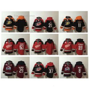 Ducks Old Time Hoodie Тревор Зеграс Хоккейная майка Red Wings Стив Айзерман Мориц Зейдер Харрикейнз Себастьян Ахо Эвеланш Натан Киннон 2021