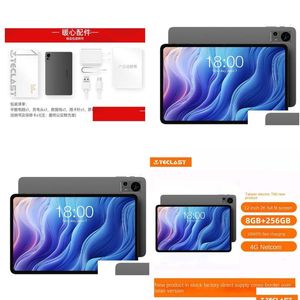 Tablet PC 2024 YENİ TECLAST/TAIVAN ELEKTRİK T60 12 inç FL Fit Sekiz çekirdekli 4G Tüm Netcom 8G 128G Android 13 Damla Teslimat Bilgisayarları Netw Otuq4