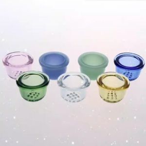 Ersatzglas-Siebschalen, 2 Größen, 8 Farben für Silikonpfeifen mit 9 Wabenlöchern, Raucherzubehör, Handpfeife, Rauch, Wasserpfeifen, Wasserbong aus Glas
