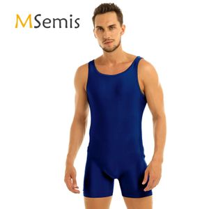 Wear Bademode Herren-Badeanzug, Gymnastik-Trikot, Sport-Body, Schwimm-Trikot, Bodysuit, Bodystocking, Gymnastik-Badeanzug zum Tanzen