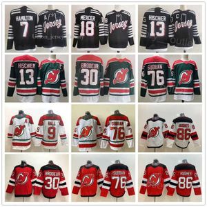 Men Hockey New 13 Nico Hischier Jersey Devils 76 PK Subban 7 Dougie Hamilton 86 Jack Hughes 18 Dawson Mercer 9 Taylor Hall 30 Martin 4340